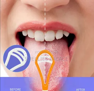 Reusable Double Sided Professional Silicone Tongue Scraper for Adults