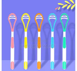 Reusable Double Sided Professional Silicone Tongue Scraper for Adults