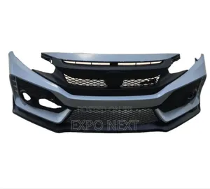 Front Bumper Car Body Kits W/ Grille For 2016-2019 Honda Civic