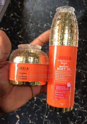 Mega Half Cast Retinol Niacinamide Face Cream and a Body Oil
