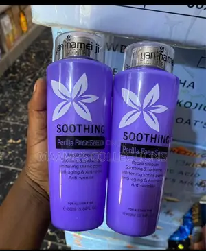 Soothing Perilla Face Serum and a Whitening Rose Water.