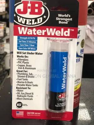 Jb Weld Waterweld For Pvc ,Plumbing, And Tubs