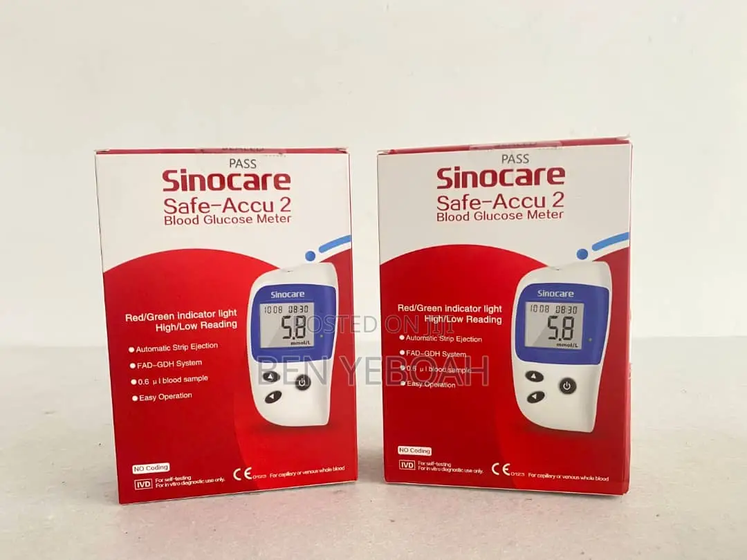 Sinocare Glucometer Machine With Its Stripes