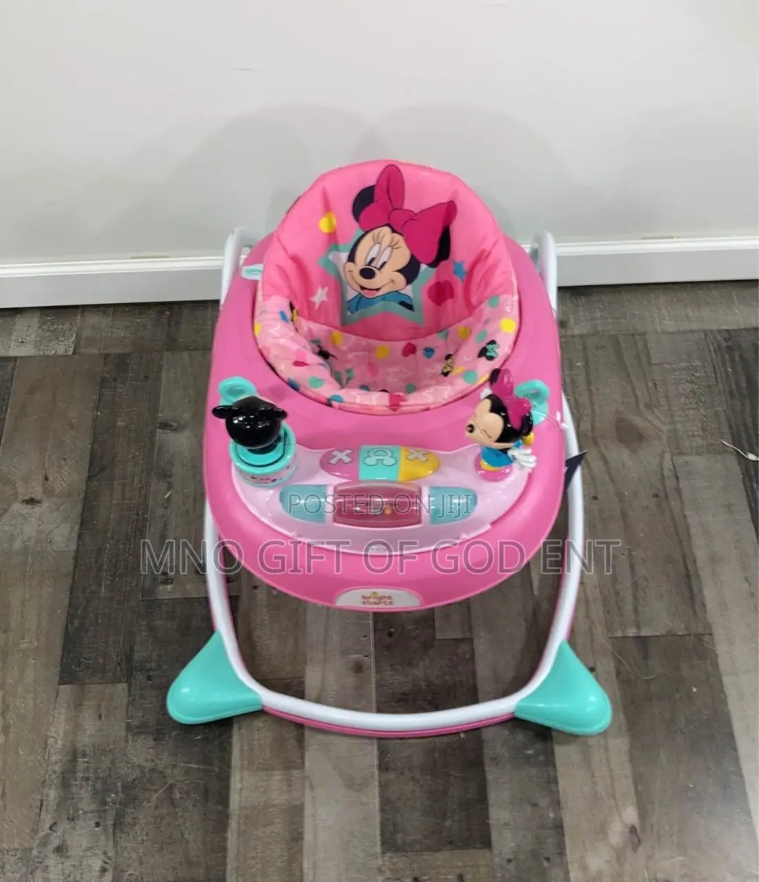 Disney Baby Minnie Mouse Peek-a-Boo Walker, Pink, Ages 6 Months