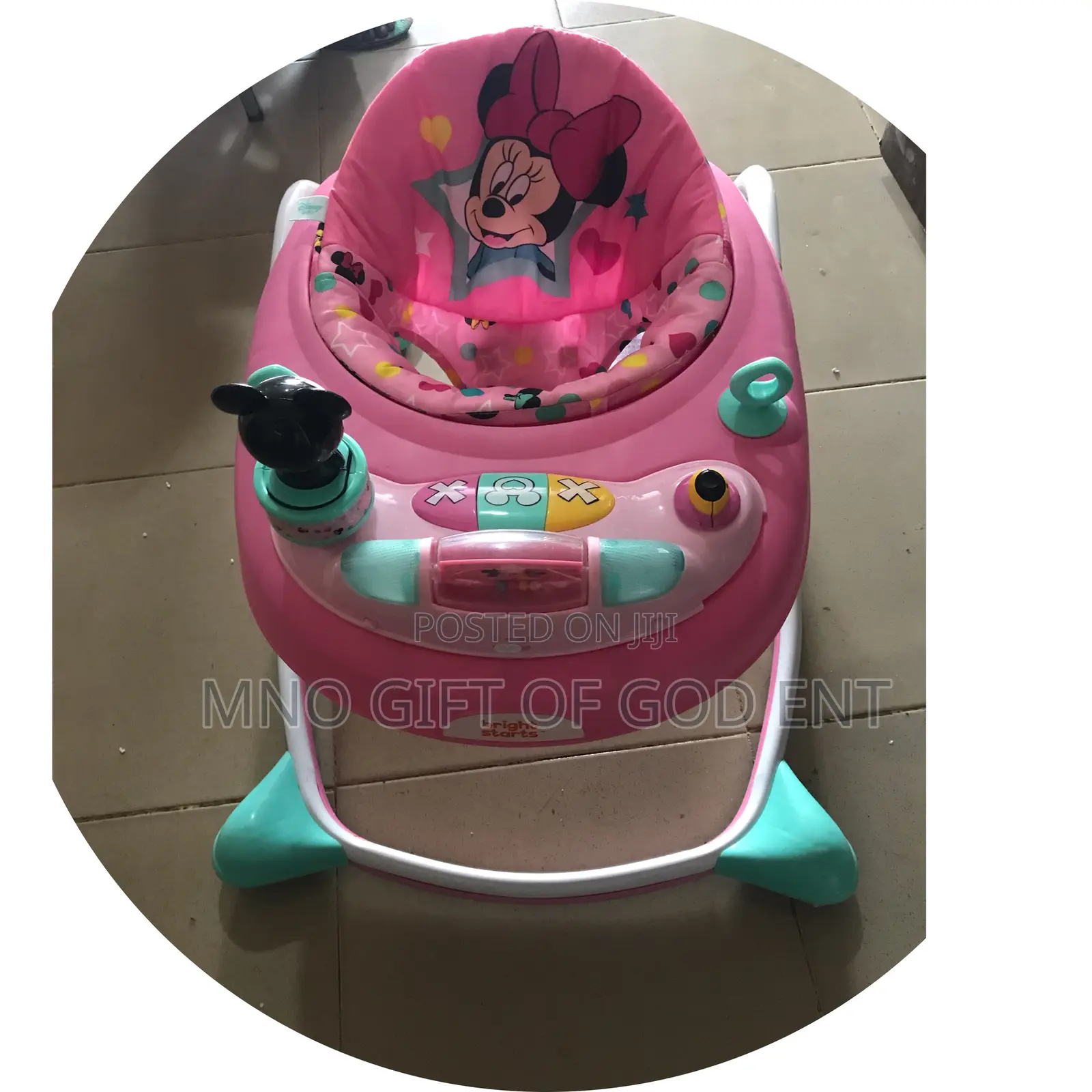 Disney Baby Minnie Mouse Peek-a-Boo Walker, Pink, Ages 6 Months