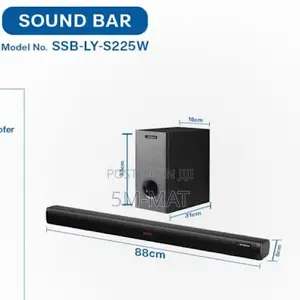 Sigma Sound Bar Wired Subwoofer 160w Hdmi Usb Optical Fm SSB-Ly-S225w