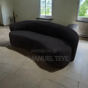 Modern and Classic Black Fabric Sofa