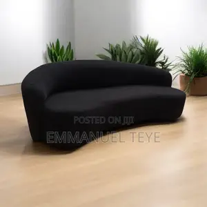 Modern and Classic Black Fabric Sofa
