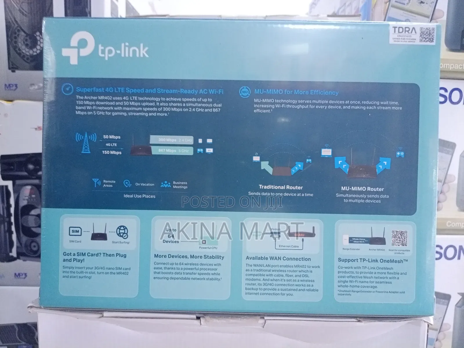 Tp Link Archer Mr402 Ac1200 Dual Band Wifi 4g Lte Router