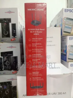 Mercusys Ax3000 Dual Band Wi-Fi 6 Router (Mr80x)