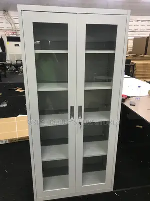 Glass Door Office Cabinet
