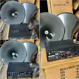 Reflex Horn Speaker And Amplifier Set