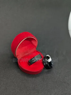 All Black Men's Wedding Rings (Italian Steel)