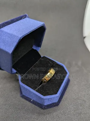 Gold Ceramic Wedding Ring