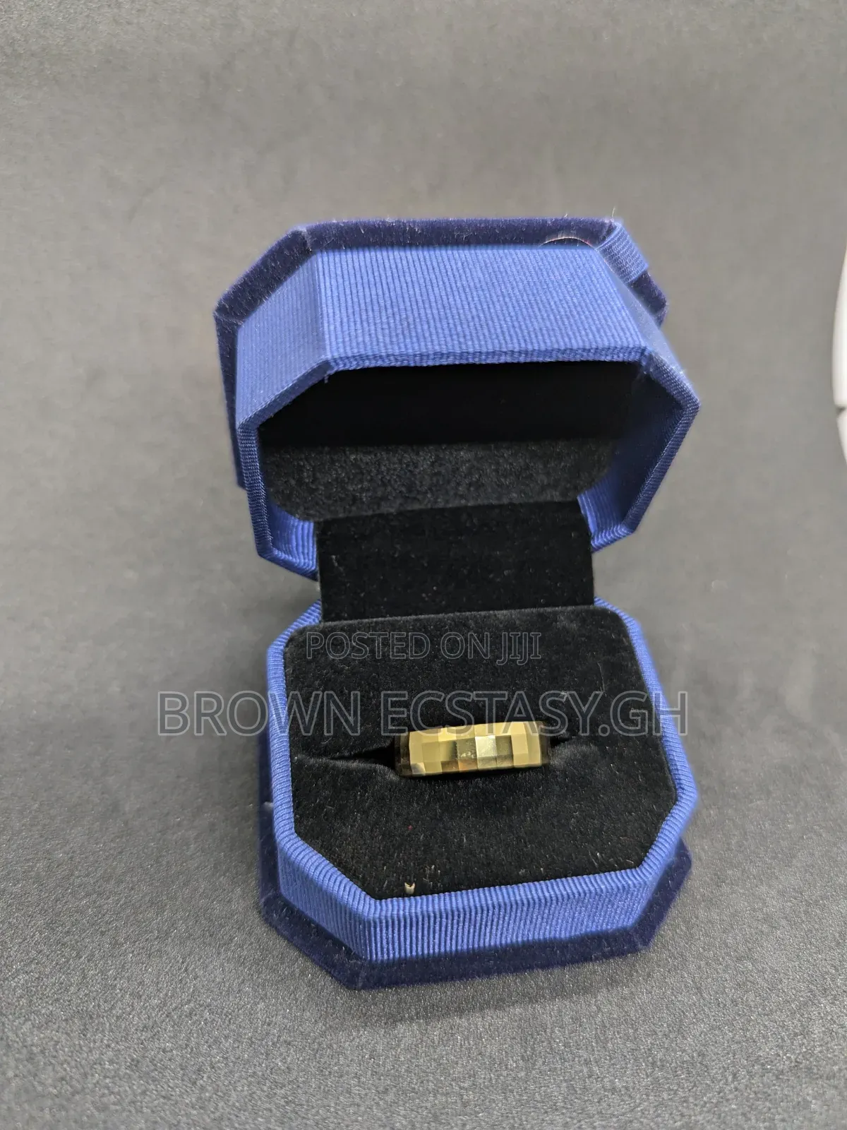Gold Ceramic Wedding Ring