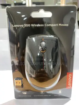 Lenovo 300 Wireless Compact Mouse – Ultra-Portable Design –