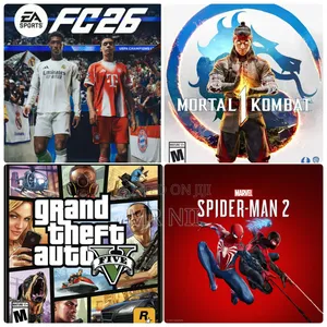 Fc 26 + Mk 1 + Spiderman 2 + Gta v Offline Bundle for Ps5