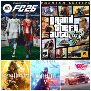 Fc 26 + Gta v + Bf v + NFS Payback + Mk 11 (Xbox)