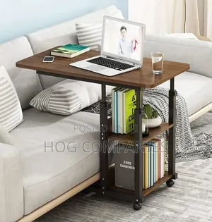 Adjustable Overbed C-Shaped Table With Wheels - Fast Delivery in 2hrs
