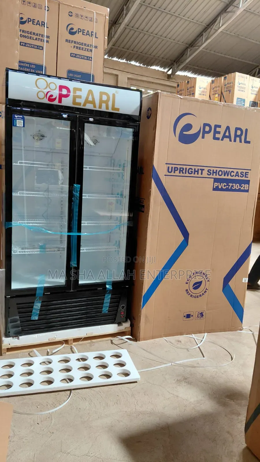 600 Liters Pearl Double Door Display Fridge