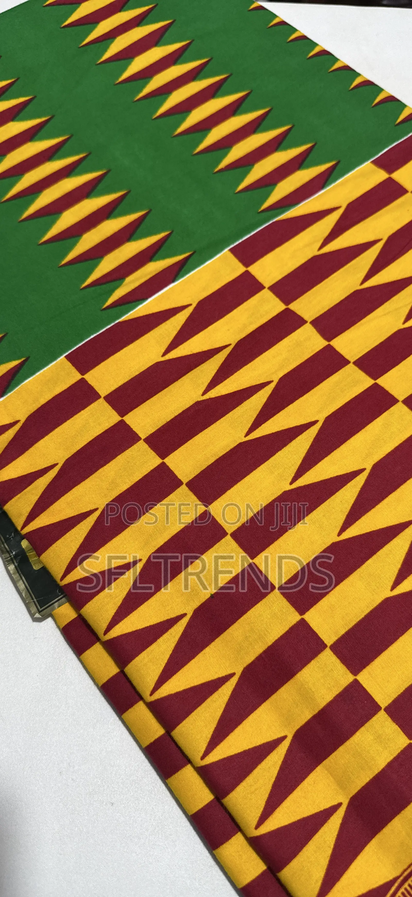 Kente-Inspired Ankara Wax Print Fabric – Sold Per Yard