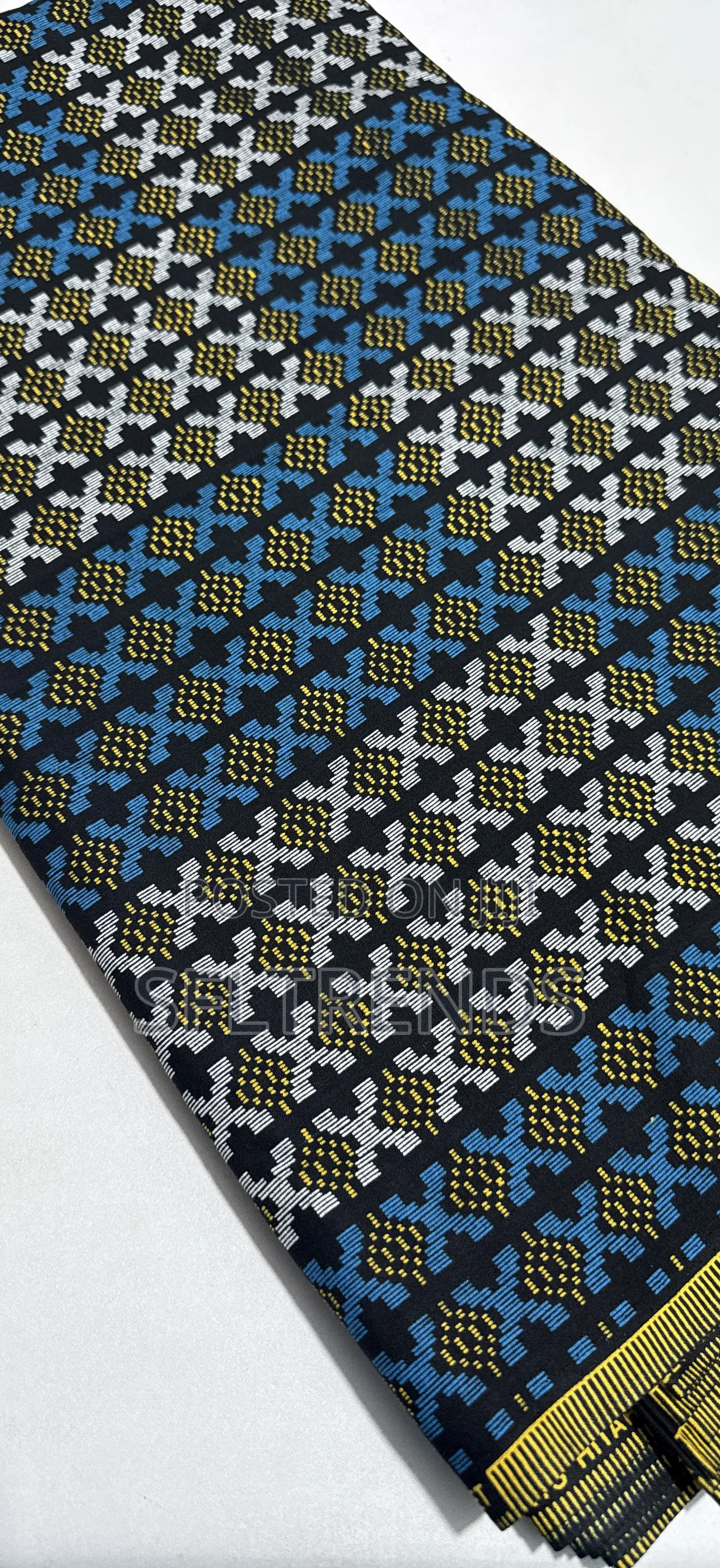 Kente-Inspired Ankara Wax Print Fabric – Sold Per Yard