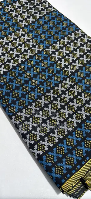 Kente-Inspired Ankara Wax Print Fabric – Sold Per Yard
