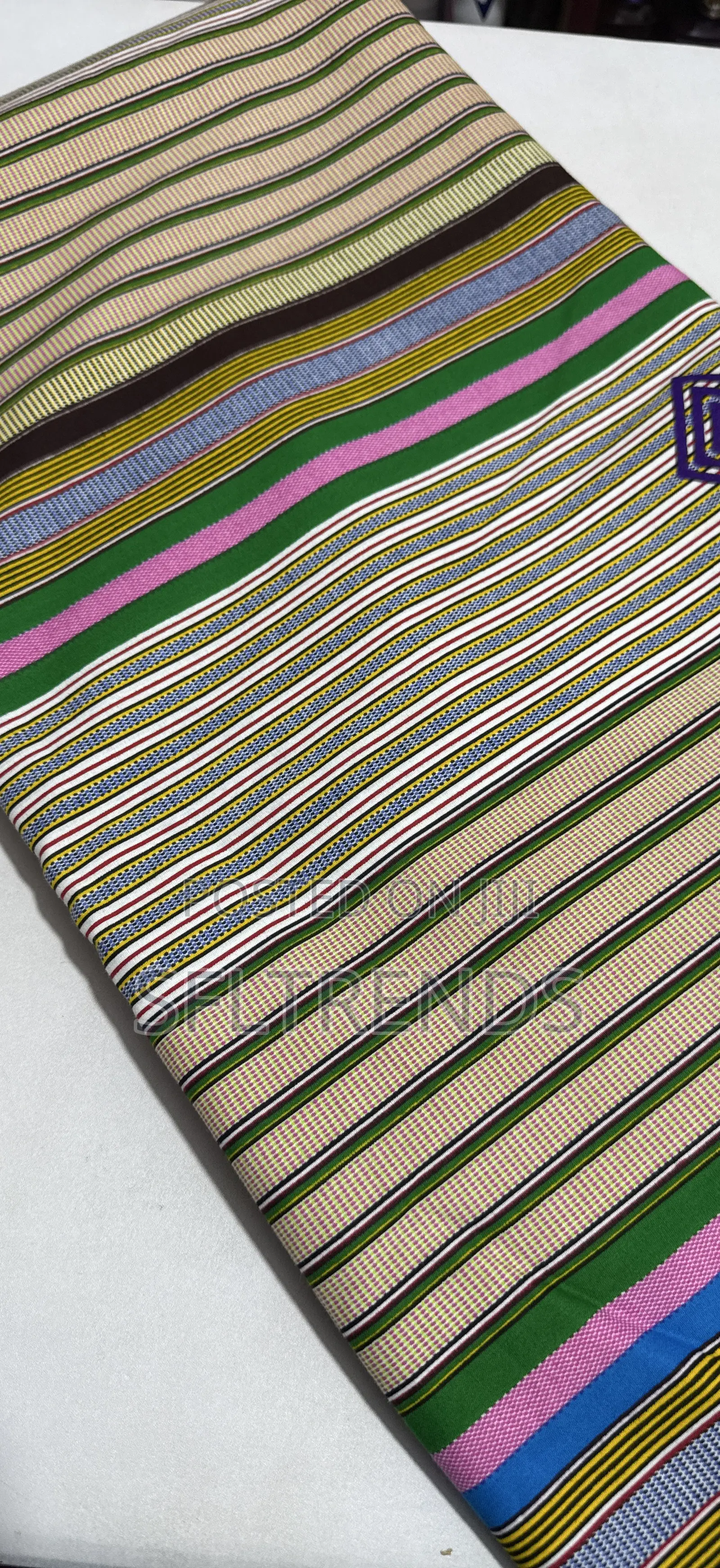 Kente-Inspired Ankara Wax Print Fabric – Sold Per Yard
