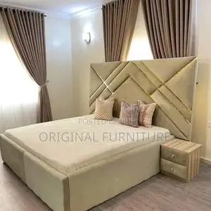 Queen Size Bed Frame and Side Drawers