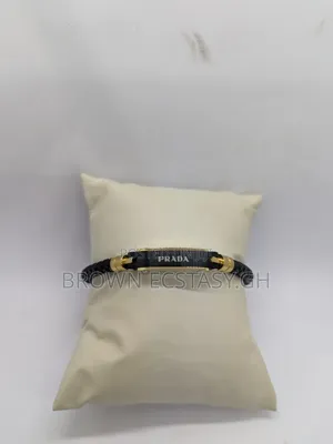 Prada Slim Leather Bracelet