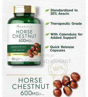 Horse Chestnut 600mg, 180 Quick Release Capsules