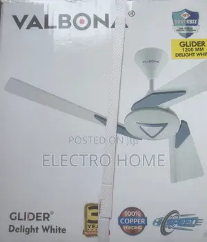 Valbona Glider 48” Ceiling Fan – High Speed / Low Energy