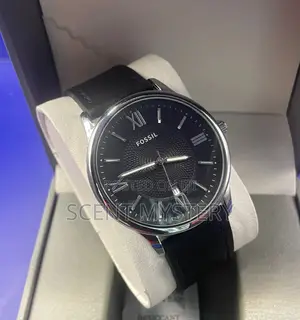 Fossil Black Leather Watch