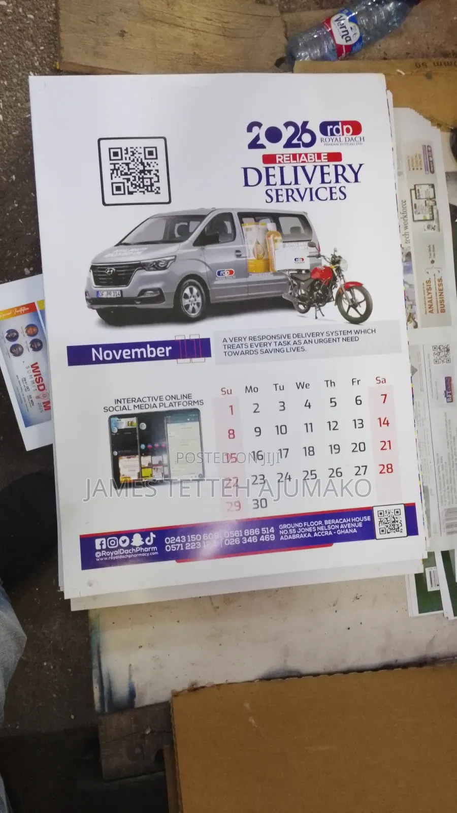 Tabletop /Wall Calendar , Calendar Stands, Notepad