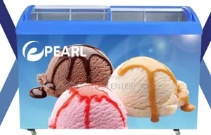 318 Liters Efficient Pearl Ice Cream / Display Freezer