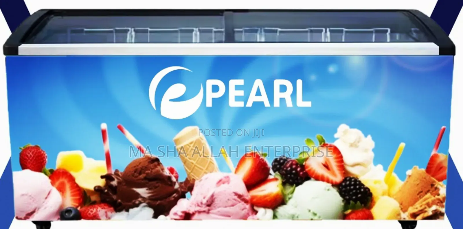 518 Liters Efficient Pearl Ice Cream / Display Freezer
