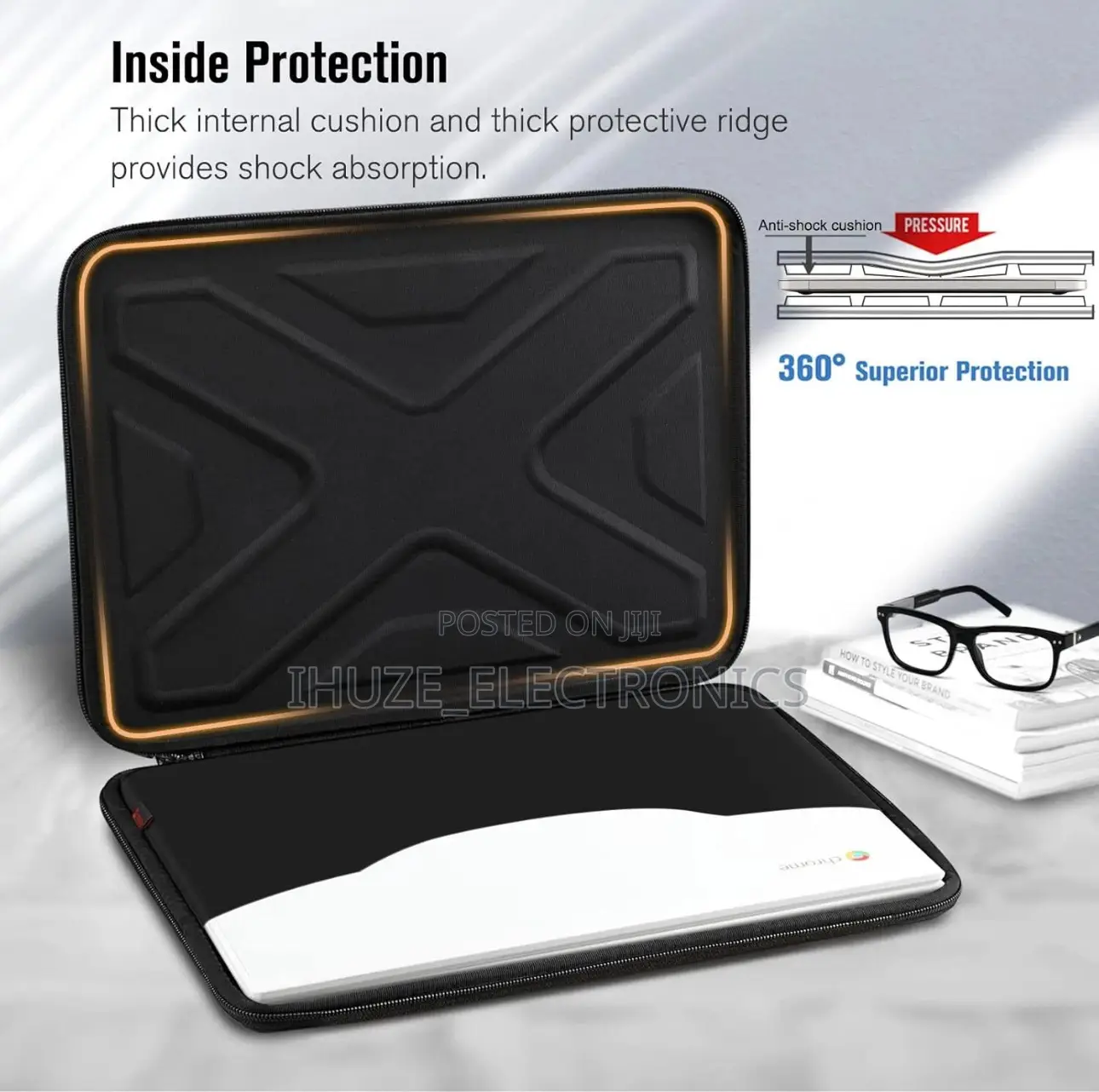 Hard Shell Laptop Sleeve Case for 13-14 Inch Apple, Hp, Dell, Etc