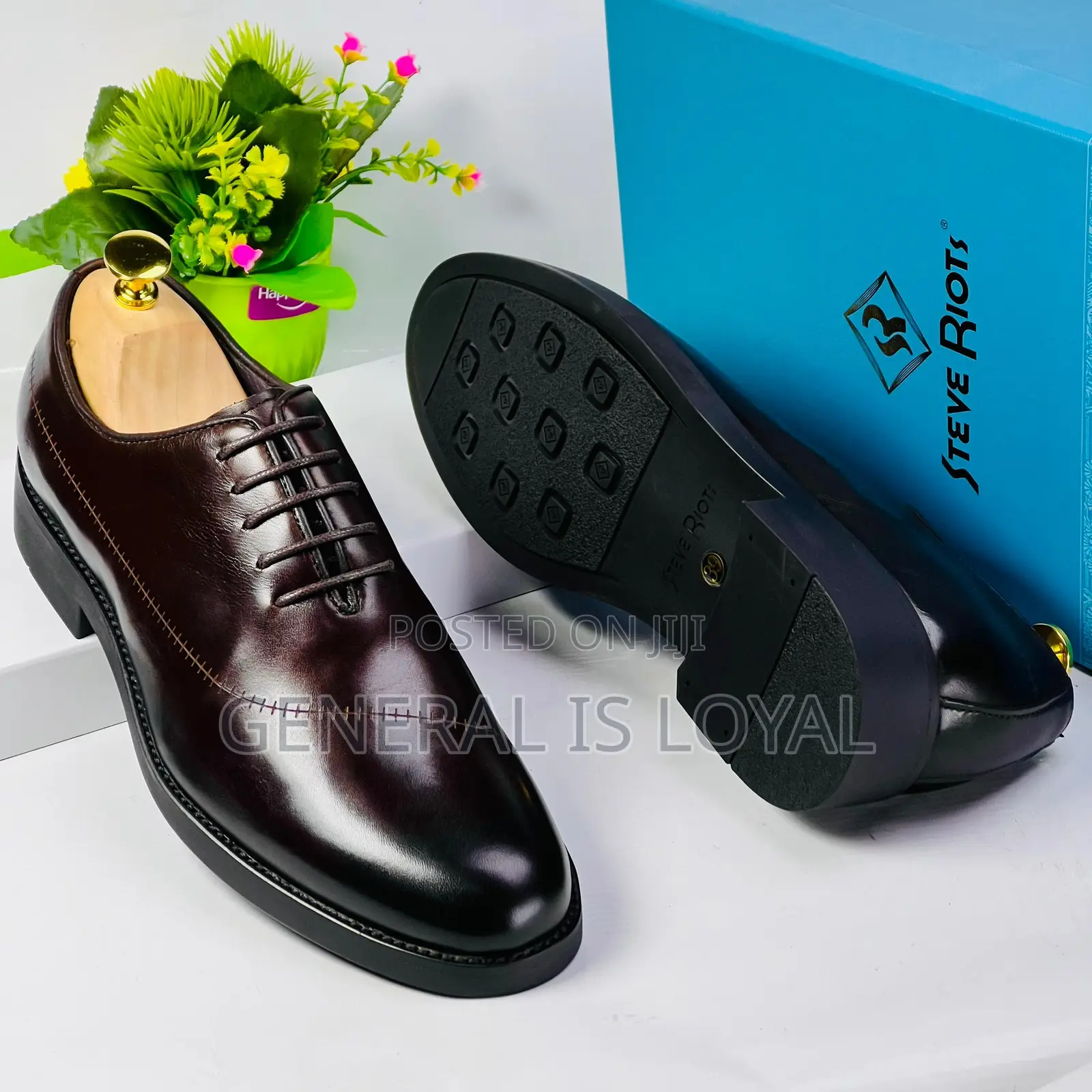 Steve Riot Executive Lace Coffee Men’S Shoe