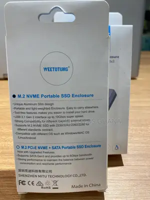 Weetotung M.2 Usb 3.1 Usb-C SSD Pci-E Nvme Enclosure