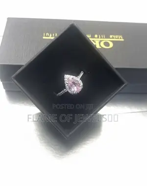 Pink Stone Promise /Engagement Rings