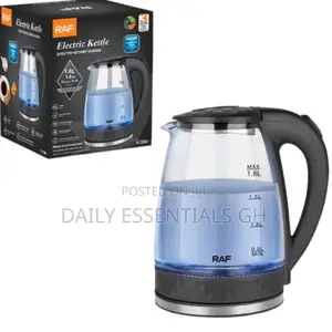 Raf 1.8l Electric Glass Kettle – Fast Boil