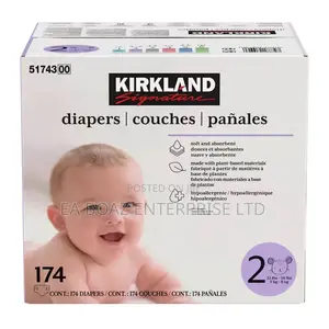 Kirkland Disposable Ultra Soft Baby Diapers Size 2/3 174 Count Pieces