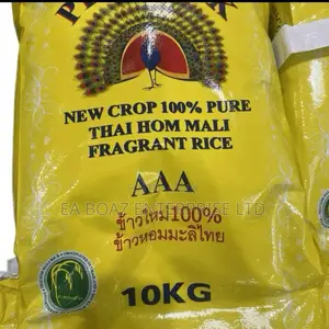 Peacock Rice 10kg Thai Fragrant Rice 100% Pure ,Uk