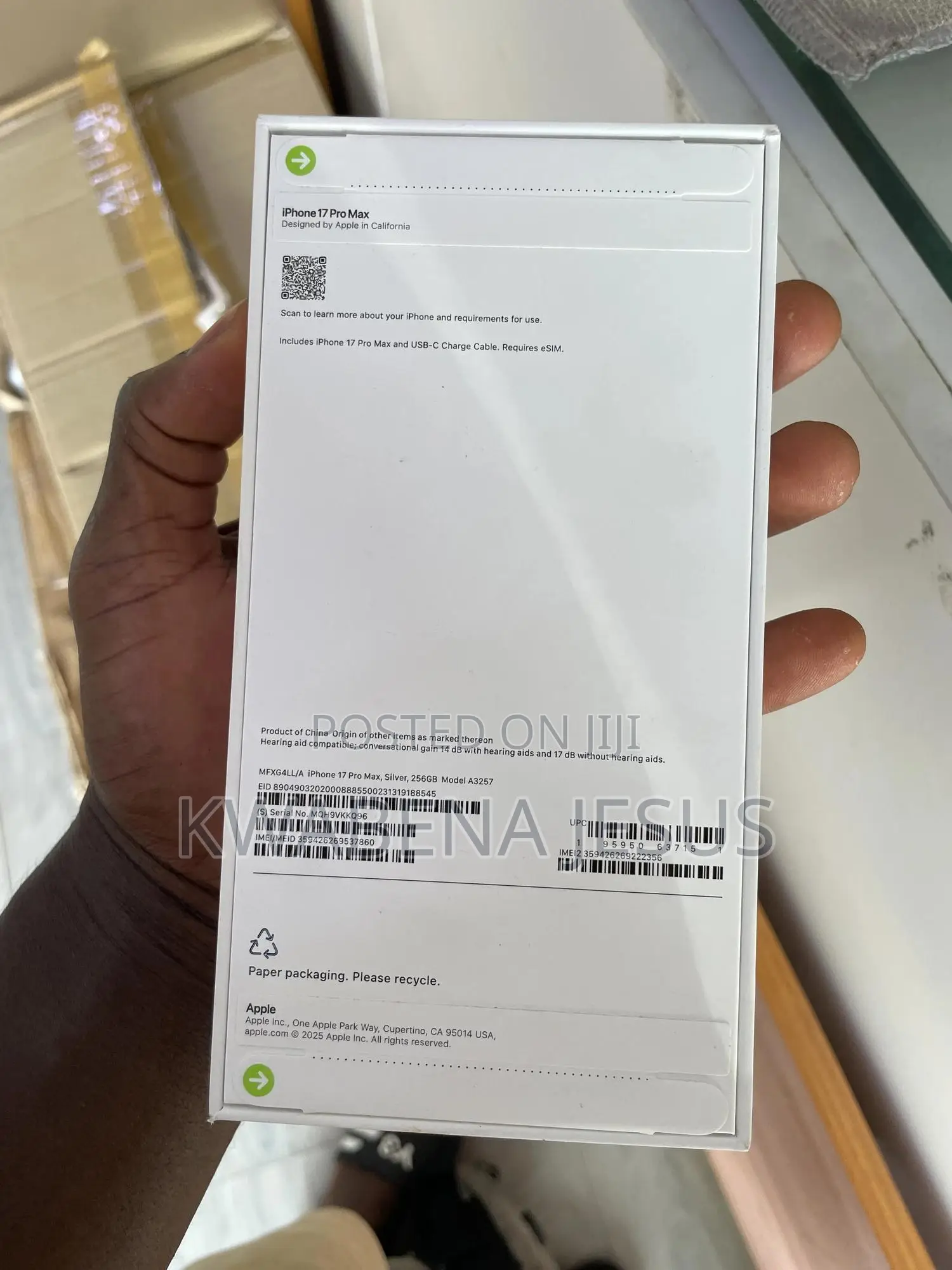 New Apple iPhone 17 Pro Max 256 GB Silver