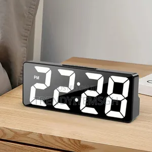 Led Mirror Electriconic Usb Battery Dual Purpose Digital Alarm Clock