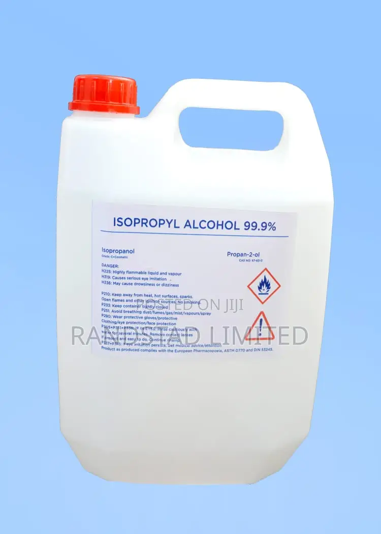 4.5 Liters Of 99.9% Rubbing Alcohol