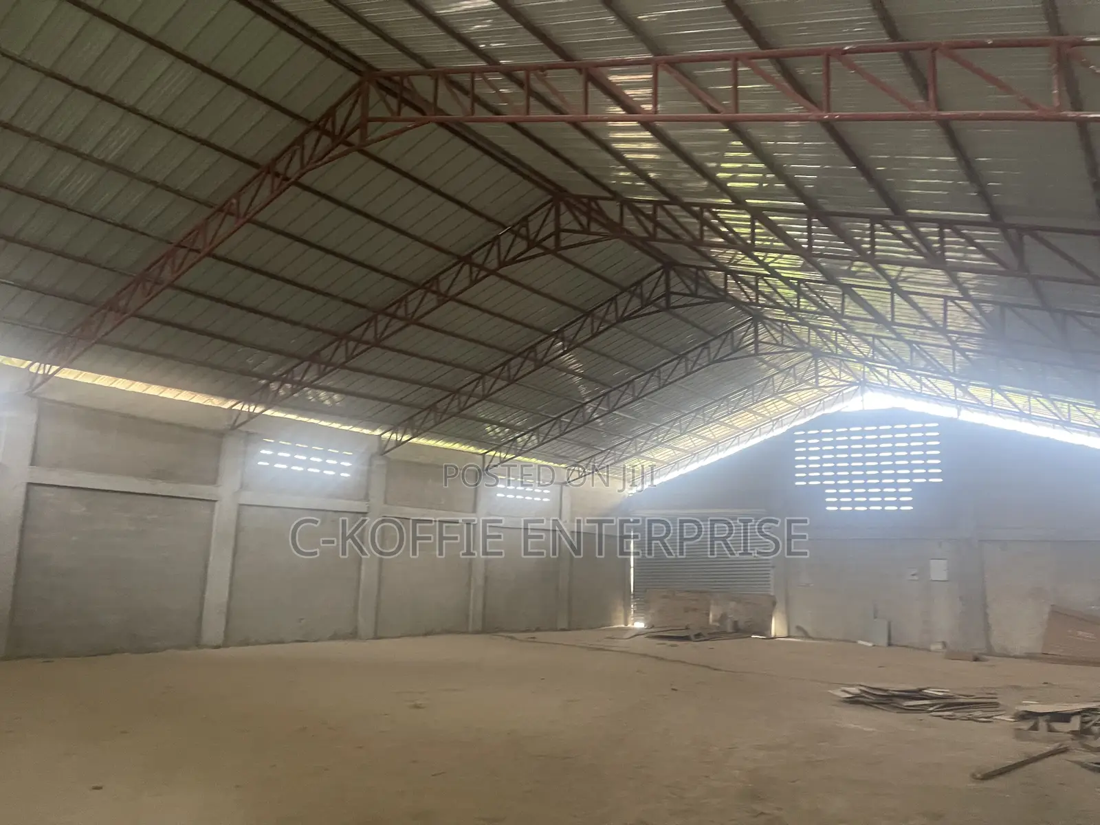 800 SQM Warehouse + Single Room Self Contain at Amasaman