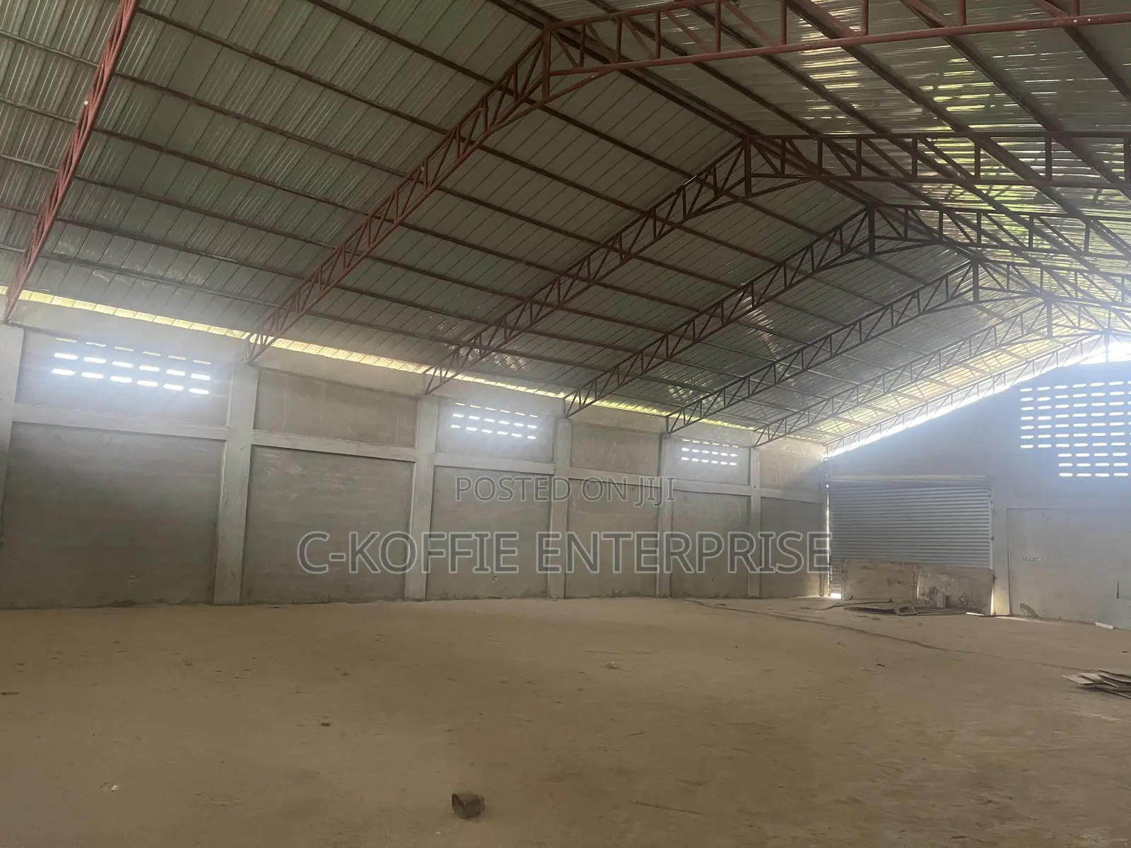 800 SQM Warehouse + Single Room Self Contain at Amasaman