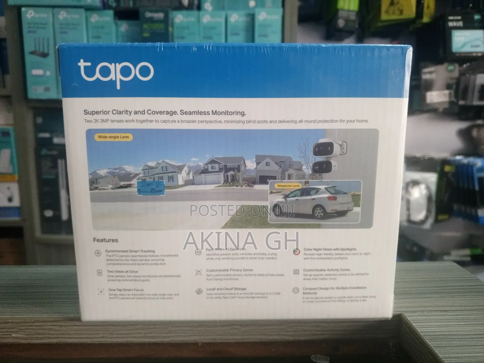 Tp-Link Tapo Indoor/Outdoor Dual Lens Full Color Pt Camera C246d