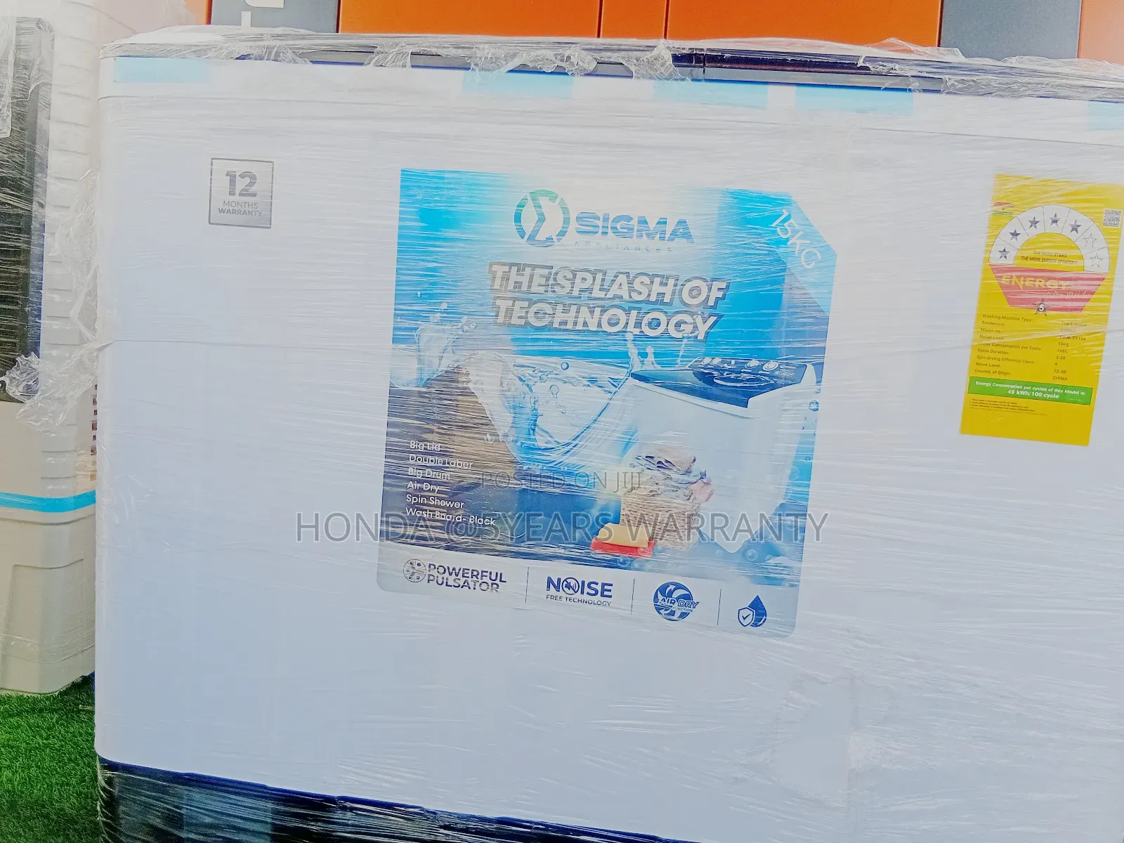 **Sigma Twin Tub Washer – 15kg**L